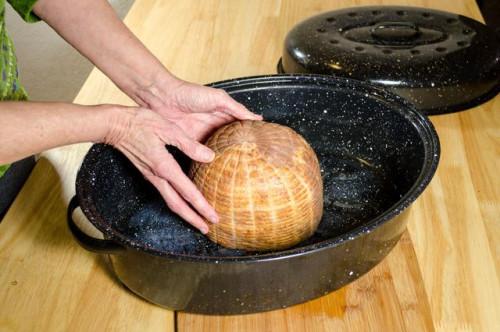 Cómo cocer al horno un Precocinado espiral jamón