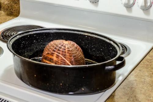 Cómo cocer al horno un Precocinado espiral jamón