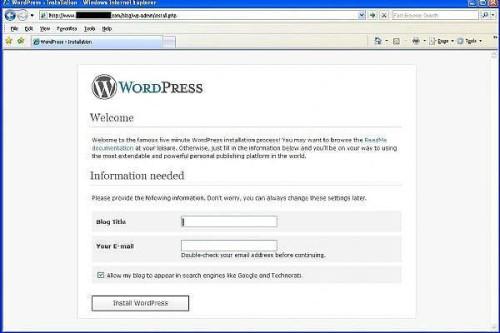 Cómo instalar WordPress en servidores 1and1