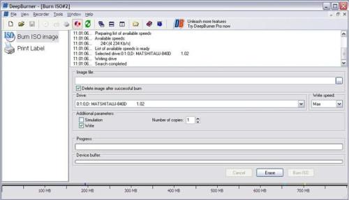 Cómo grabar la imagen ISO con quemador de profunda