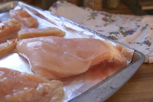 Cómo cocer al horno pechugas de pollo a triturar