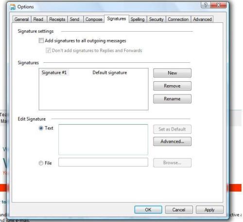 Cómo hacer para firma de correo electrónico en IE