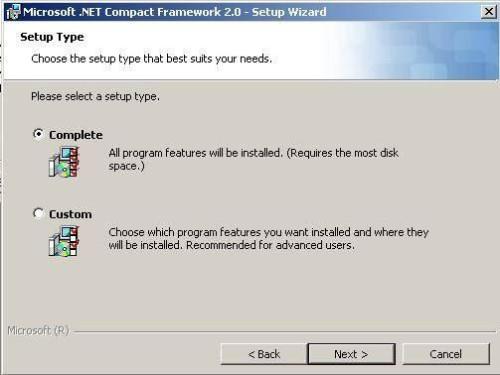 Cómo instalar Microsoft Net Compact Framework 2.0