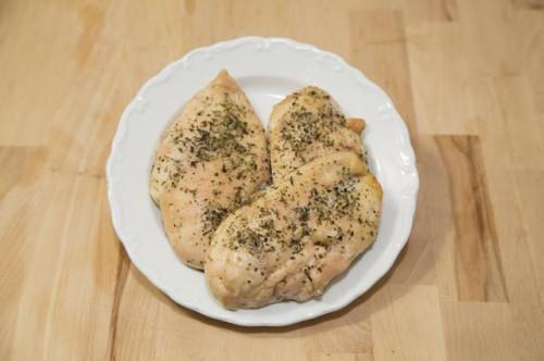 Cómo cocer al horno de una libra de pechuga de pollo a 375 grados