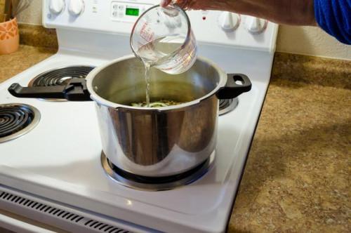 ¿Cómo a la presión de los guisantes de Cook Negro de ojos