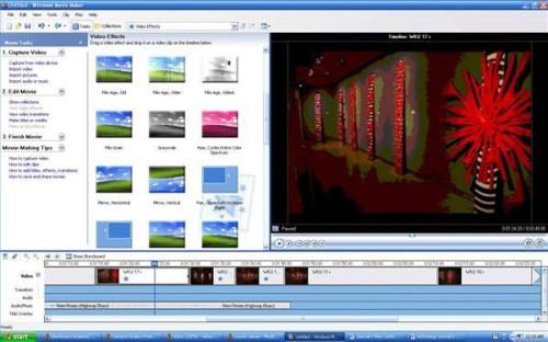 Efectos de vídeo en Movie Maker